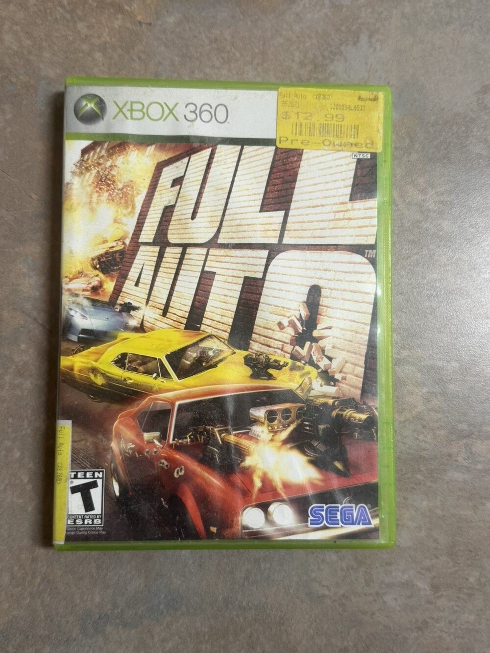 Full Auto Xbox 360 – CIB Complete – Tested & Working – Sega – Vehicular Combat
